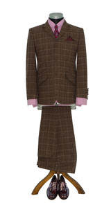 tweed check suit