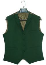 Green Notch lapel waistcoat