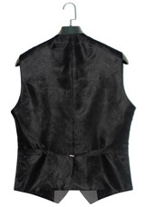 Grey herringbone waistcoat