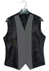 Grey herringbone waistcoat