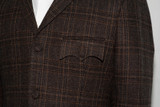 Tweed Chocolate brown vintage jacket