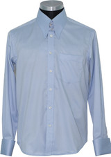 Tab collar shirt sky