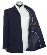 The beatles navy blue pin stripe suit