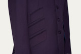 peak lapel 4 button purple suit