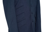 John Steel Midnight Blue Peak Lapel 4 Button Mod Blazer