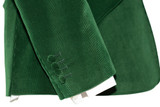 John Steel Sapphire Green Velvet 4 Button Mod Blazer