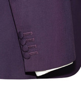 Weller Purple Peak Lapel 3 Button Mod Suit