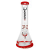 Quantum Sci 12" 55mm Beaker Water Pipe red