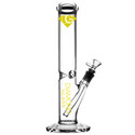 Diamond Gold Glass 13" Straight Water Pipe