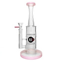 Titan 10" Stemless Double Honeycomb Water Pipe Pink