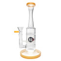 Titan 10" Stemless Double Fritted Water Pipe Yelow