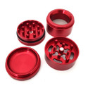 Santa Cruz 4-Piece Shredder Grinder 1 ⅝ Inch red open