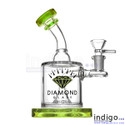 Diamond Gold Glass Bubbler, Hand Pipes and Water Pipes