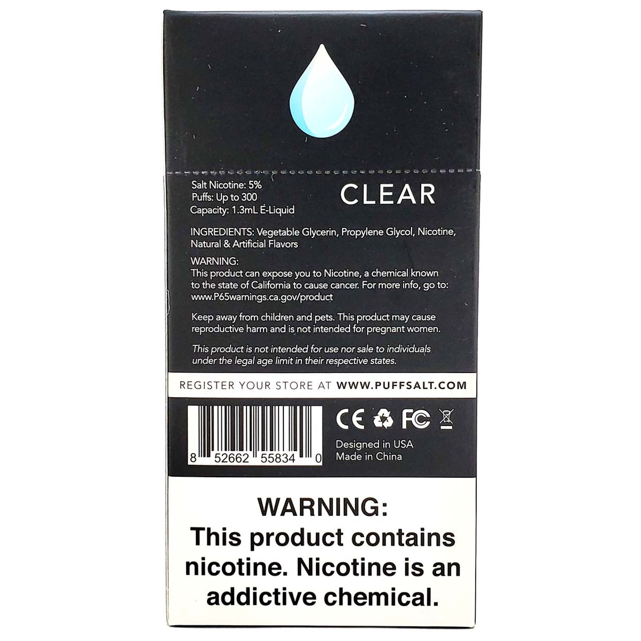 Puff Bar Disposable Vape Clear 10 Pack