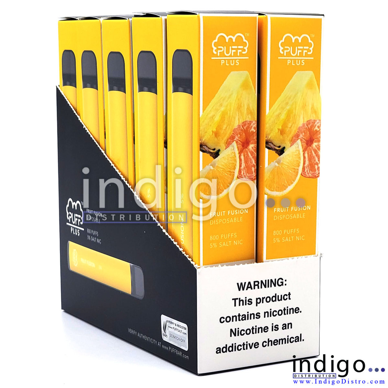 Puff Plus Disposable Vape 10 Pack Fruit Fusion