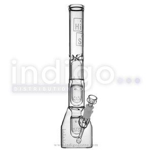 HiSi 16" Junior Triple Perc Glass Water Pipe UKJ3SG