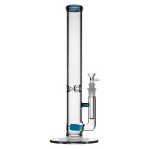 JM Flow 16" Staight Stemless Glass Water Pipe with Rock Perc