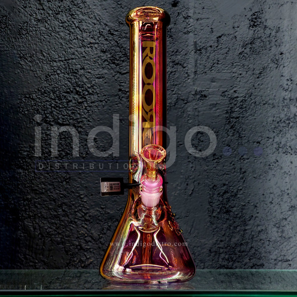 ROOR Gold Fume Beaker 14" 50x5 Water Pipe