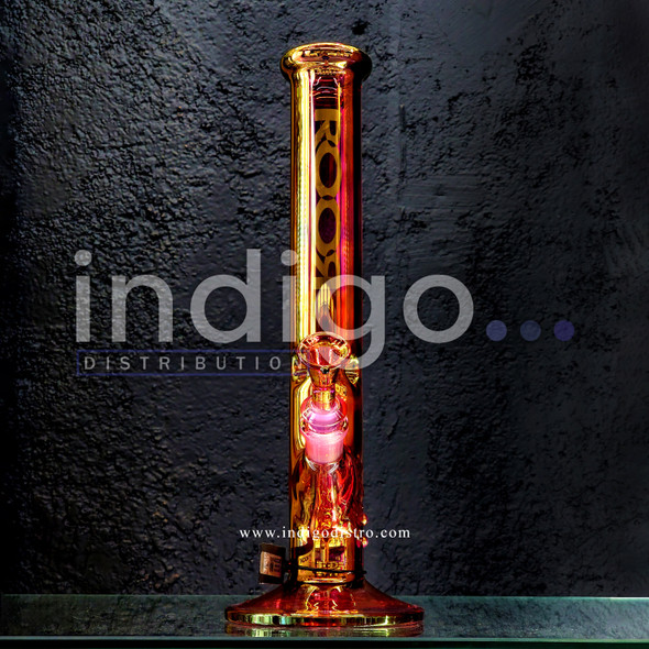 ROOR Gold Fume Straight 14" 45x5 Water Pipe