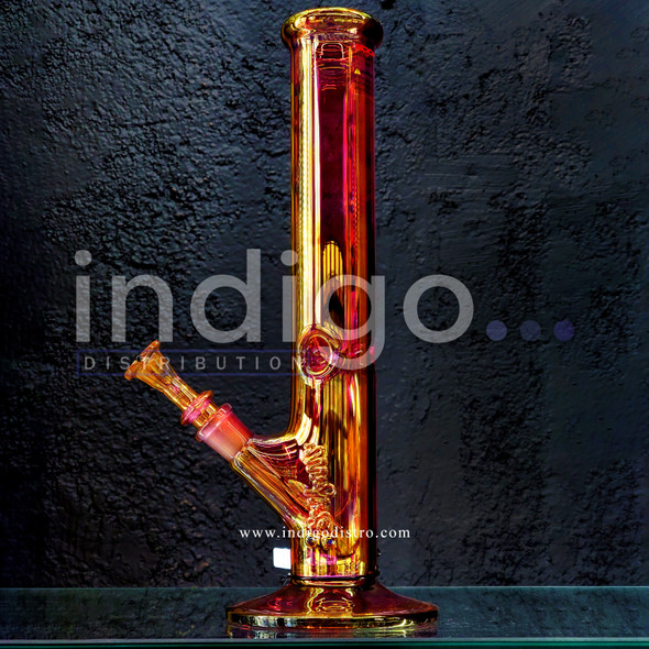 ROOR Gold Fume Straight 14" 50x5 Water Pipe