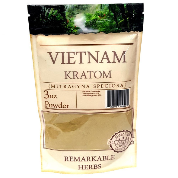 Remarkable Herbs Vietnam Kratom Powder (front)