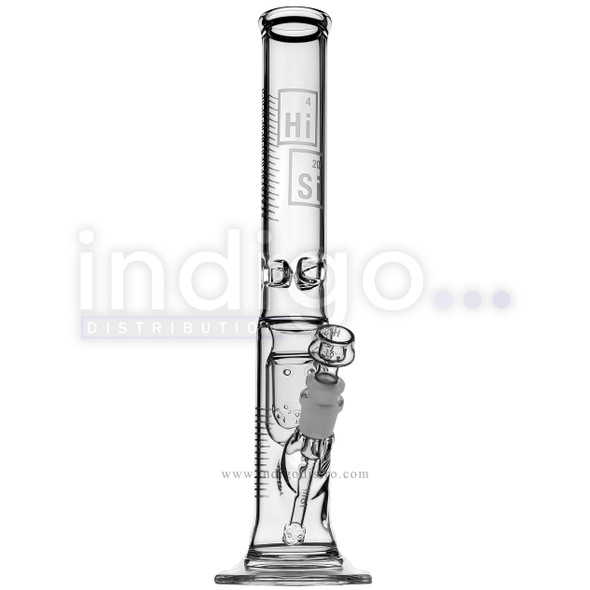 HiSi 16" Straight Glass Bong Junior Double U Perc USJ2