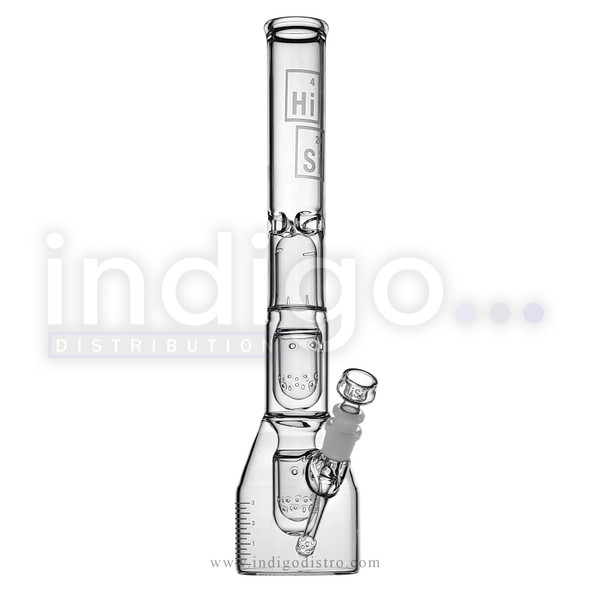 HiSi 16" Junior Triple Perc Glass Water Pipe UKJ3SG HiSi 16" Junior Triple Perc Glass Water Pipe UKJ3SG