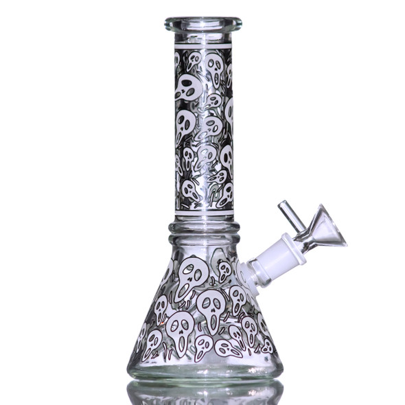 8" Glow in the Dark Beaker Water Pipe