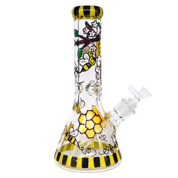 12" 9mm Honeybee Water Pipe