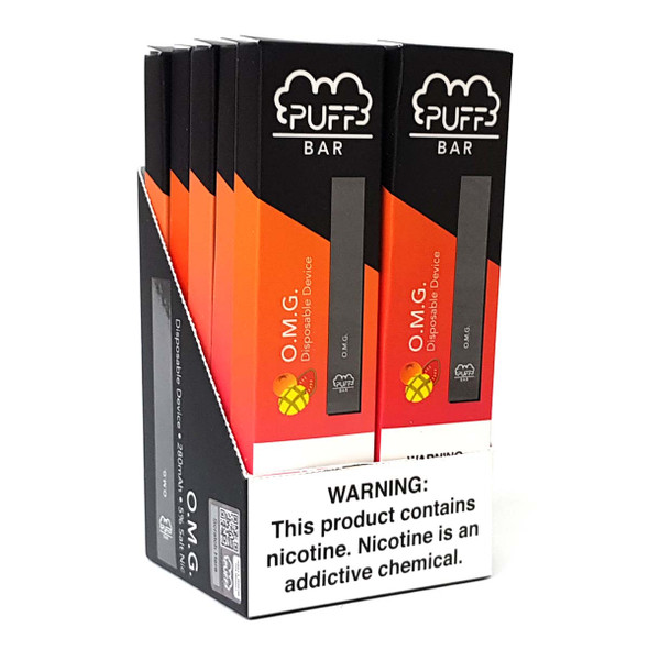 PUFF Bar Disposable Vape - OMG (10 pack) 1 PUFF Bar Disposable Vape - OMG (10 pack) 1