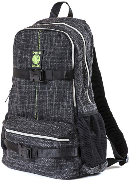 Dime Bags Skate Pack Hemp Material Backpack side black Dime Bags Skate Pack Hemp Material Backpack side black
