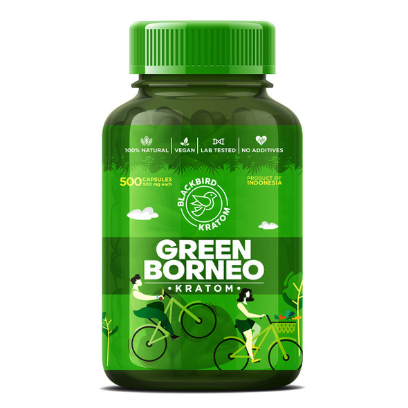 Blackbird Kratom Green Borneo Capsules