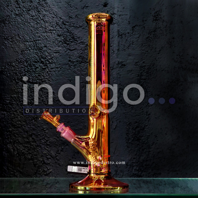 ROOR Gold Fume Straight 14" 45x5 Water Pipe