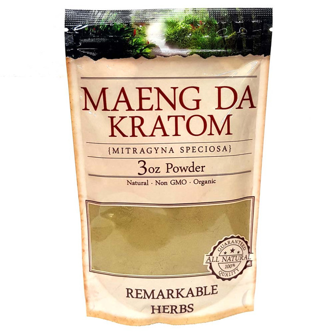 Remarkable Herbs Maeng Da Kratom Powder (front)