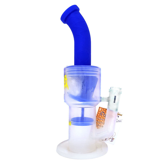 Waxmaid Crystor C 12" Silicone Water Pipe blue