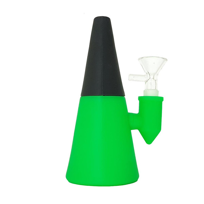 Unbranded 5" SiliCone Water Pipe green black