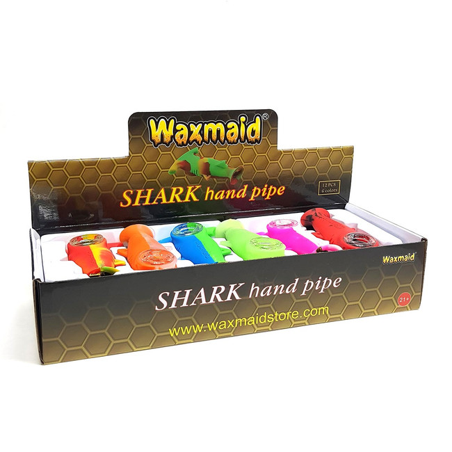 Waxmaid Shark Silicone Hand Pipes 1