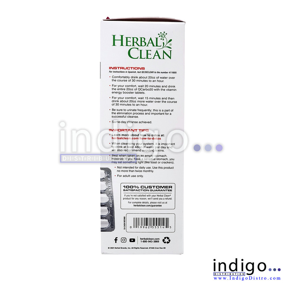 Herbal Clean QCarbo 20 Clear Extreme Strength Cleansing Formula