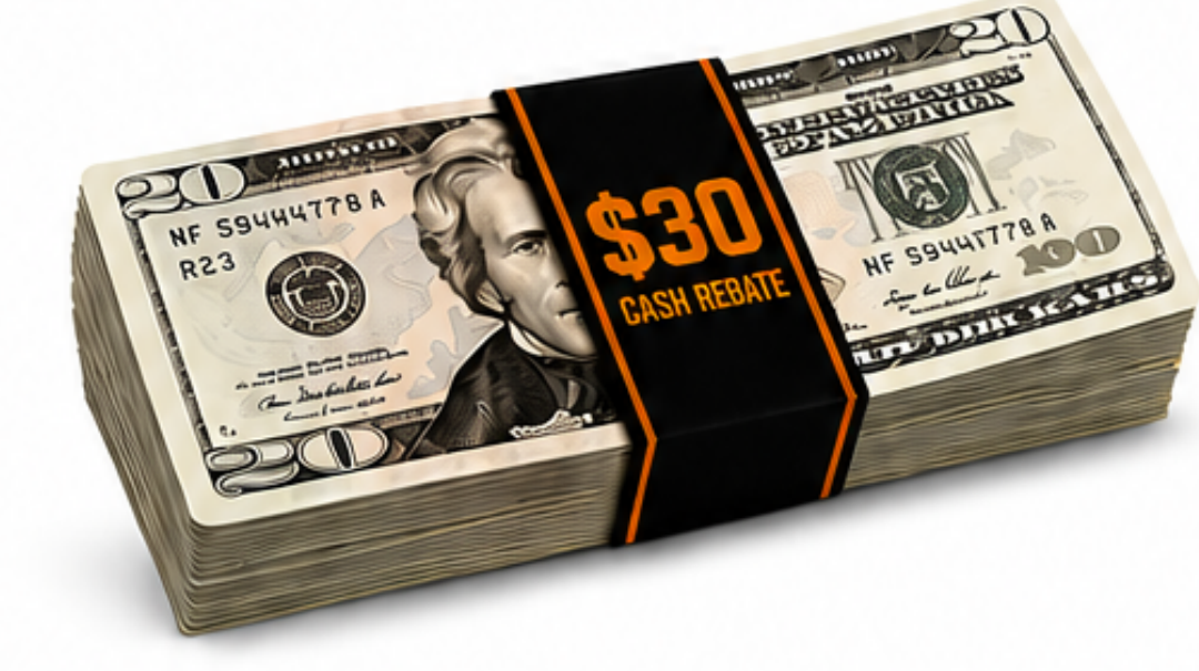 $30 cash rebate stack