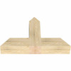 15/12 Pitch Portland Rough Sawn Timber Gable Bracket GBW036X23X0606POR00RDF