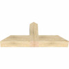 10/12 Pitch Portland Rough Sawn Timber Gable Bracket GBW048X20X0606POR00RDF