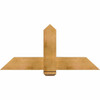 11/12 Pitch Eugene Rough Sawn Timber Gable Bracket GBW048X22X0606EUG00RWR