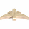 11/12 Pitch Davenport Rough Sawn Timber Gable Bracket GBW048X22X0606DAV00RDF