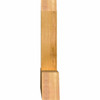 12/12 Pitch Portland Rough Sawn Timber Gable Bracket GBW048X24X0406POR00RWR