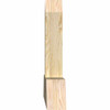 12/12 Pitch Portland Rough Sawn Timber Gable Bracket GBW048X24X0406POR00RDF