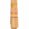 12/12 Pitch Davenport Rough Sawn Timber Gable Bracket GBW048X24X0606DAV00RWR