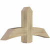 12/12 Pitch Bellingham Rough Sawn Timber Gable Bracket GBW048X24X0606BEL00RDF