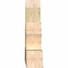 13/12 Pitch Richland Rough Sawn Timber Gable Bracket GBW048X26X0606RIC00RDF