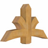 14/12 Pitch Davenport Rough Sawn Timber Gable Bracket GBW048X28X0606DAV00RWR