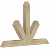 16/12 Pitch Saratoga Rough Sawn Timber Gable Bracket GBW048X32X0404SAR00RDF